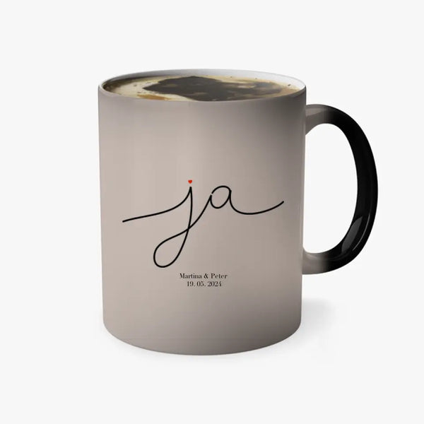 Taza de boda personalizada - Sí
