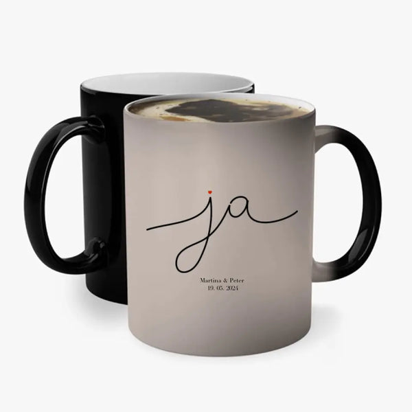 Taza de boda personalizada - Sí
