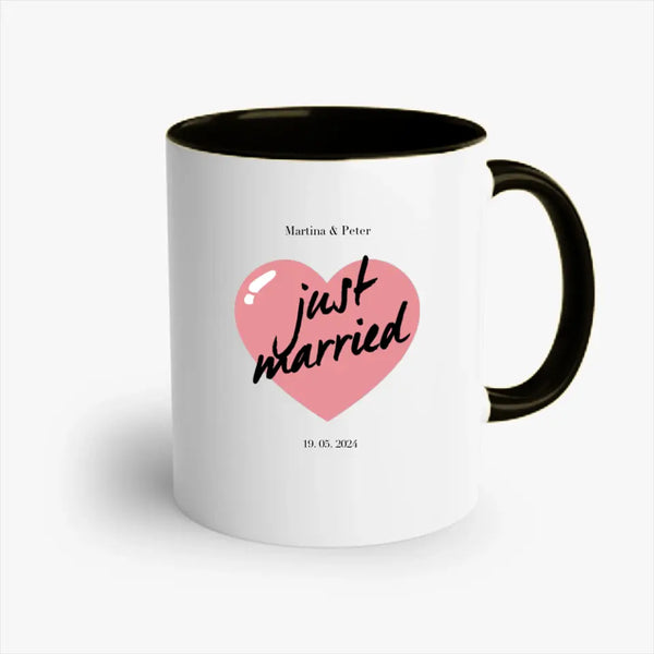 Taza de boda personalizada - Recién casados