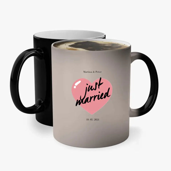 Taza de boda personalizada - Recién casados