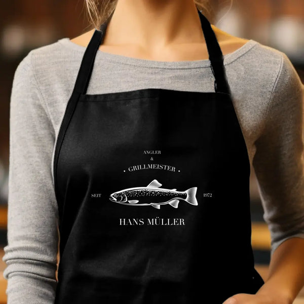Delantal BBQ Personalizado Pesca - Name &amp; Co