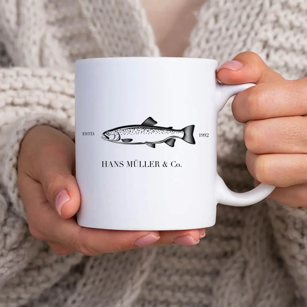 Taza de Pesca Personalizada - Name &amp; Co