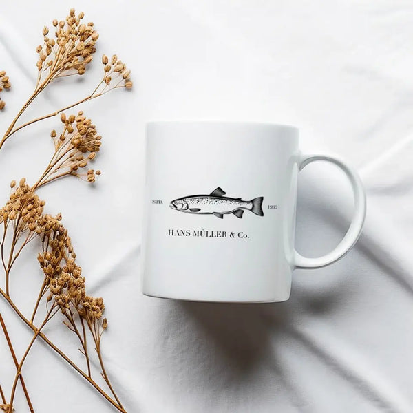 Taza de Pesca Personalizada - Name &amp; Co