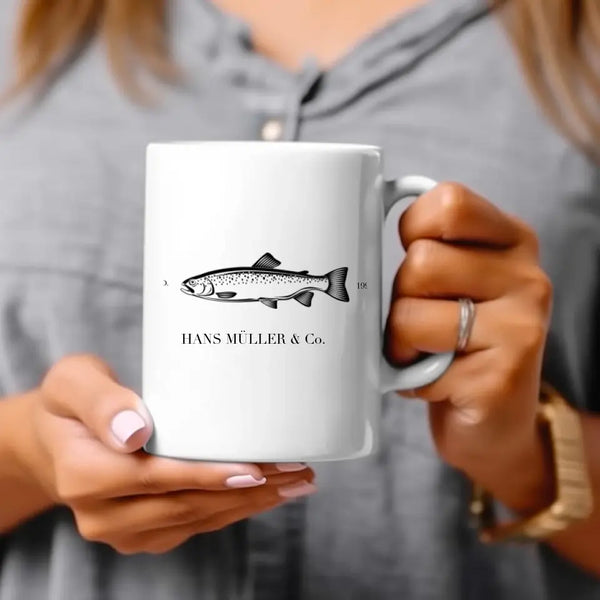 Taza de Pesca Personalizada - Name &amp; Co