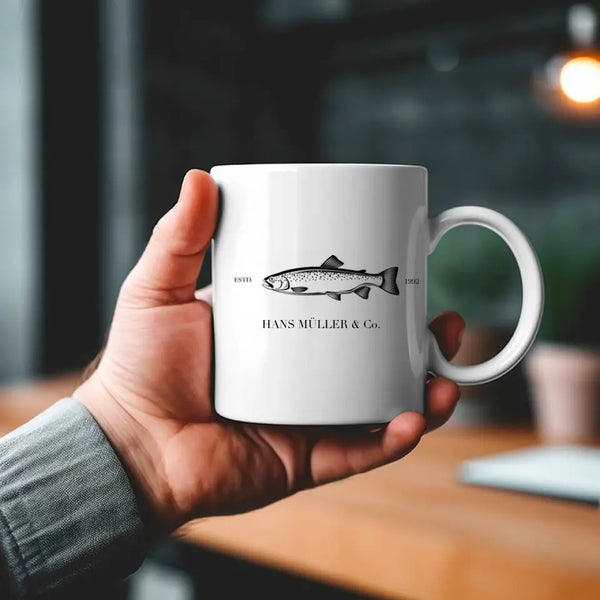 Taza de Pesca Personalizada - Name &amp; Co