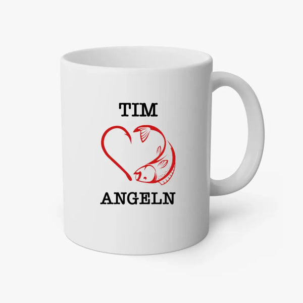 Taza de Pesca Personalizada - Me encanta pescar