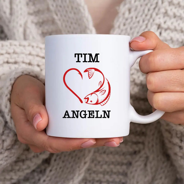 Taza de Pesca Personalizada - Me encanta pescar