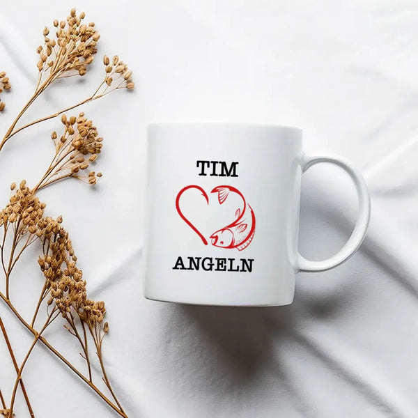 Taza de Pesca Personalizada - Me encanta pescar