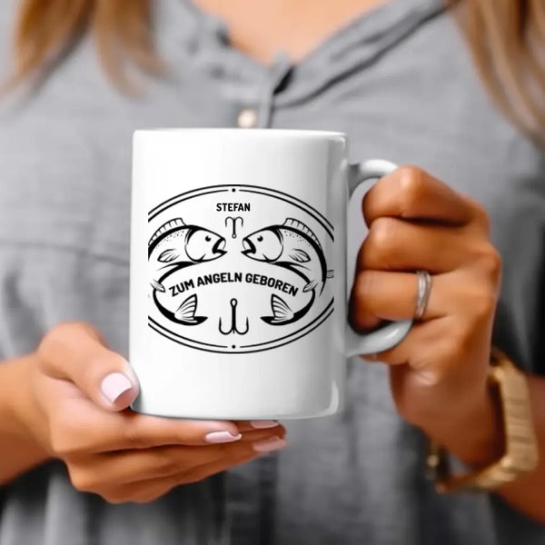 Taza de Pesca Personalizada - Nacidos para pescar