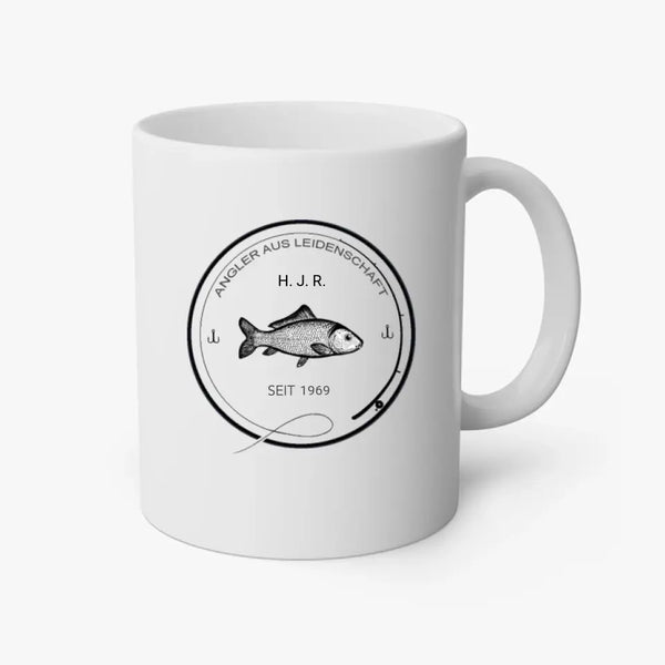 Taza de pesca personalizada - pescador con pasión