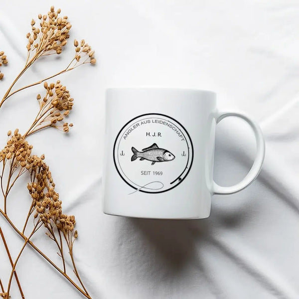 Taza de pesca personalizada - pescador con pasión