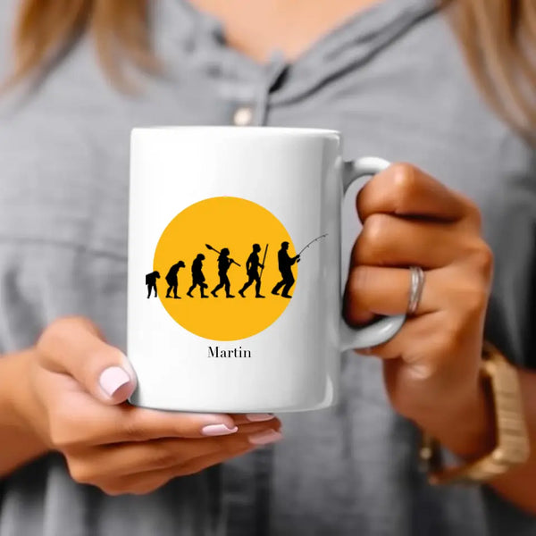 Taza Personalizada Pesca - Evolución