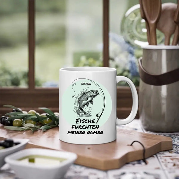 Taza de Pesca Personalizada - Fear Fish