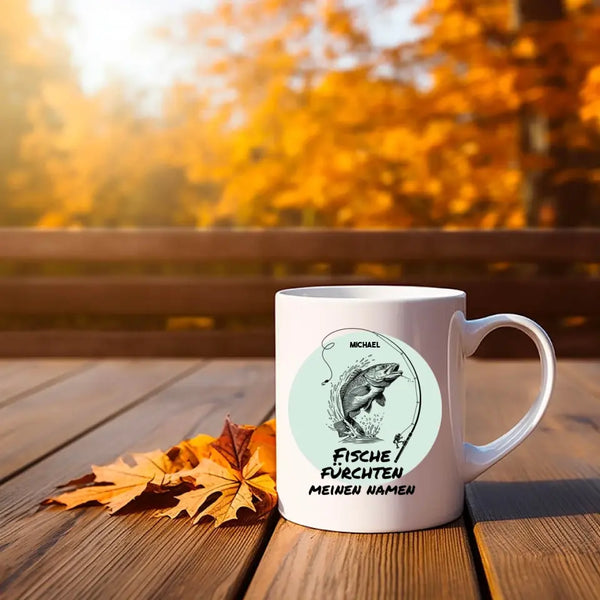 Taza de Pesca Personalizada - Fear Fish