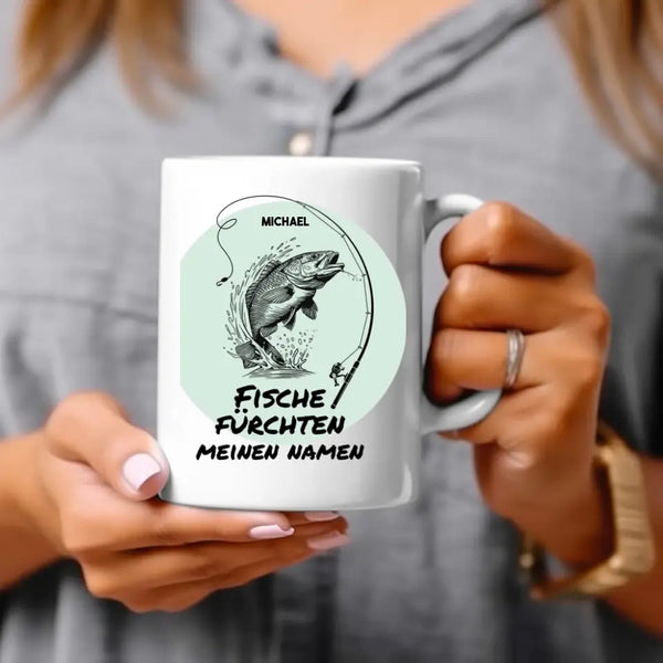 Taza de Pesca Personalizada - Fear Fish