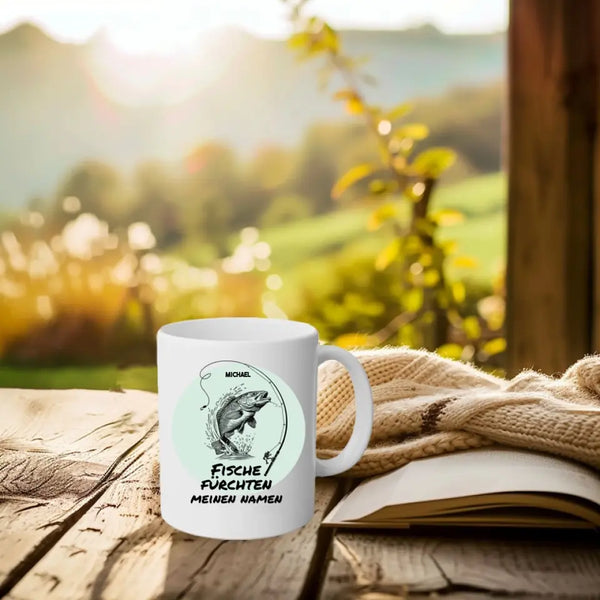 Taza de Pesca Personalizada - Fear Fish