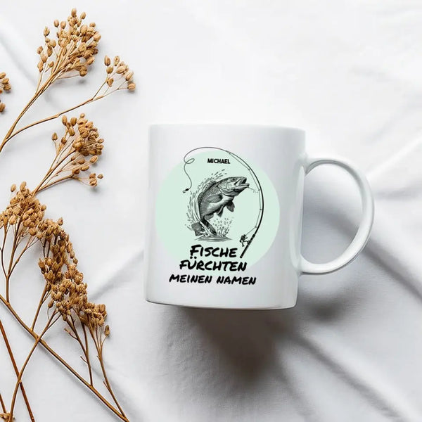 Taza de Pesca Personalizada - Fear Fish