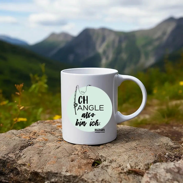 Taza personalizada Pesca - Por lo tanto existo