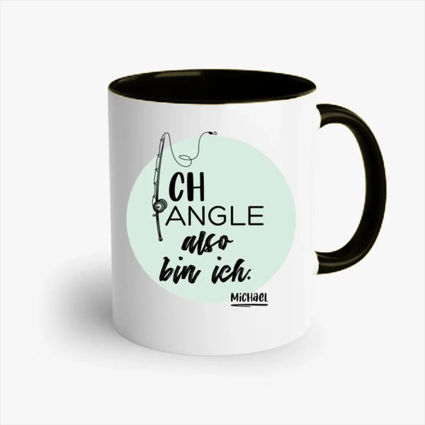 Taza personalizada Pesca - Por lo tanto existo