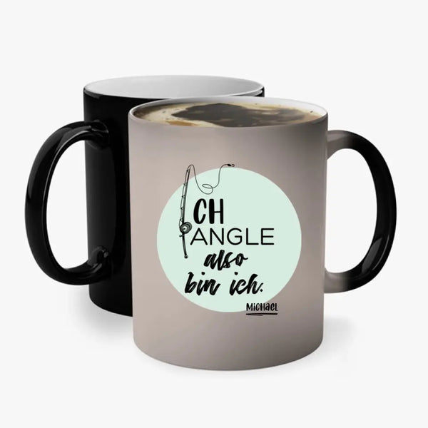 Taza personalizada Pesca - Por lo tanto existo