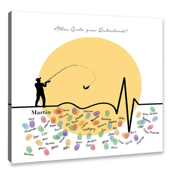 Pesca con imagen personalizada - latido del corazón