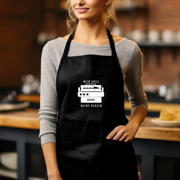 Delantal BBQ Personalizado Todo - Mis Reglas