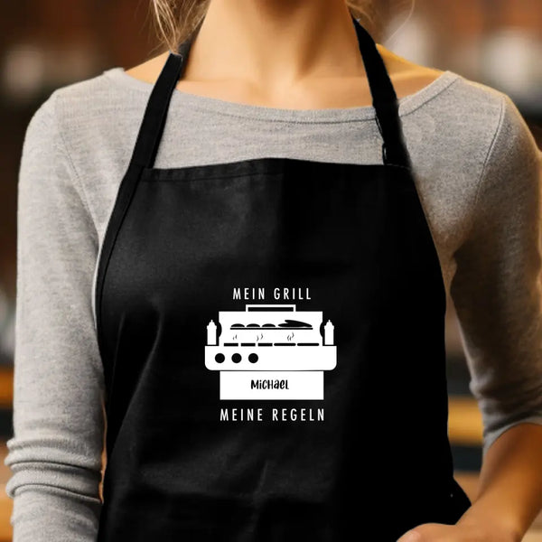 Delantal BBQ Personalizado Todo - Mis Reglas