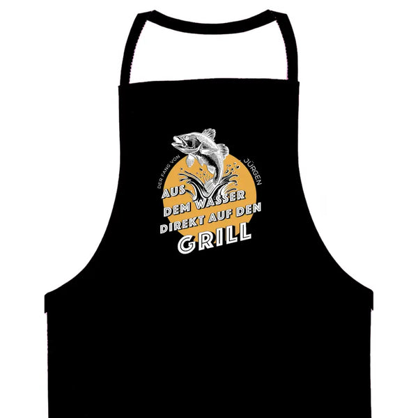 Delantal de pesca personalizado para barbacoa - directo a la parrilla