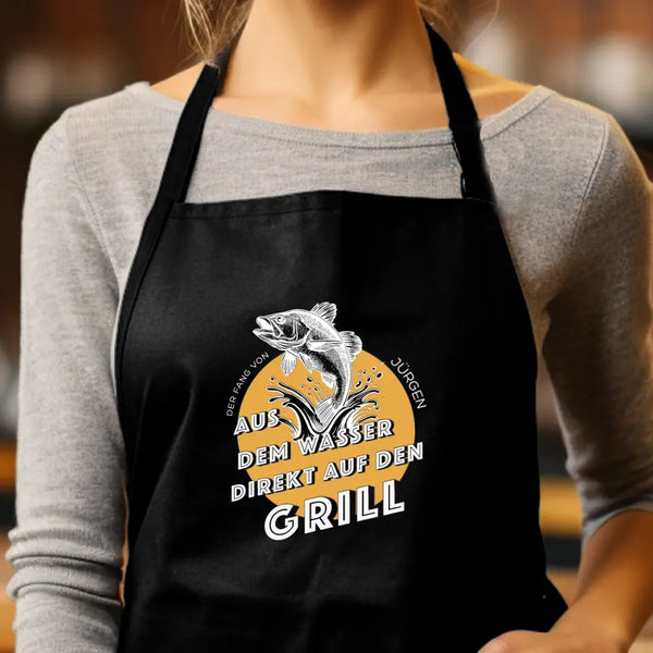 Delantal de pesca personalizado para barbacoa - directo a la parrilla