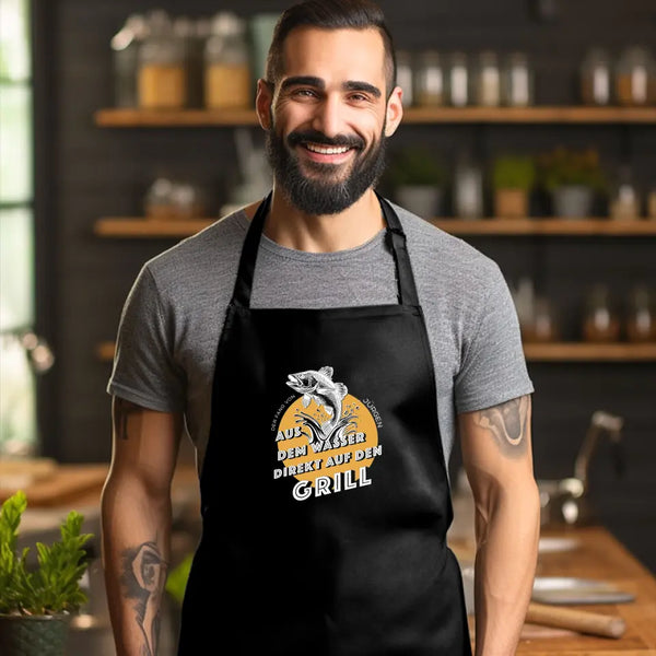 Delantal de pesca personalizado para barbacoa - directo a la parrilla