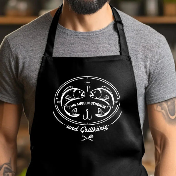 Delantal BBQ Personalizado Pesca - Nacido para pescar