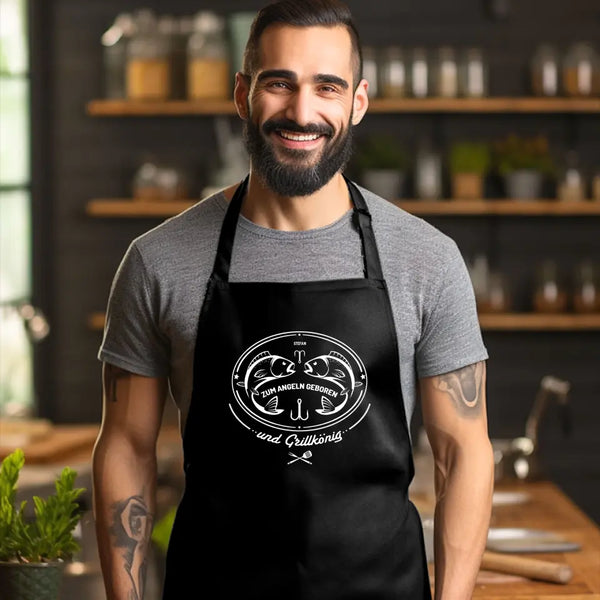Delantal BBQ Personalizado Pesca - Nacido para pescar