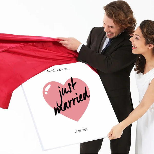 Lienzo de huellas dactilares - Recién casados