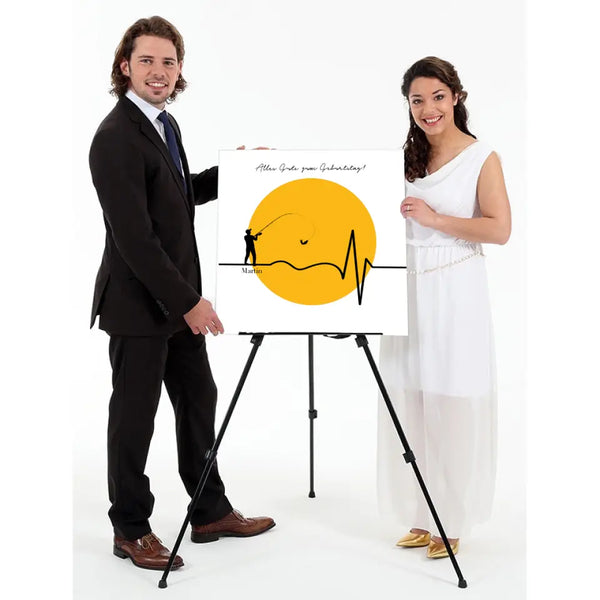 Pesca con imagen personalizada - latido del corazón