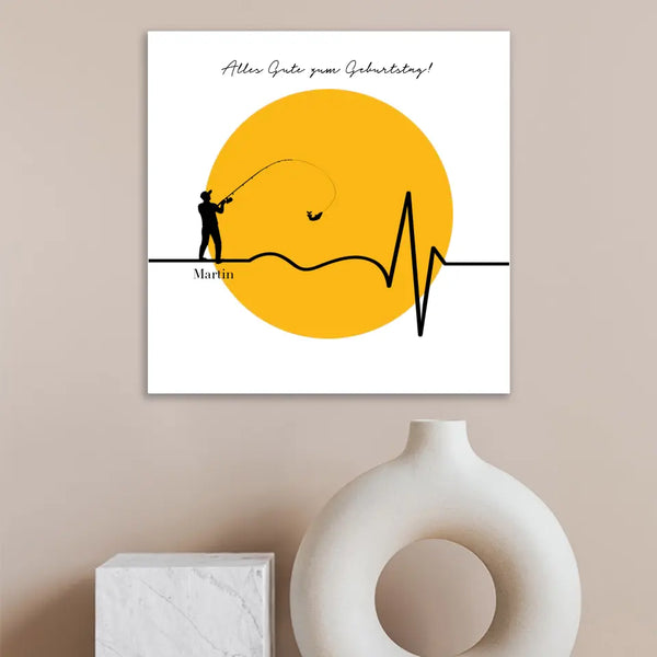 Pesca con imagen personalizada - latido del corazón