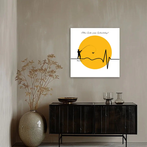 Pesca con imagen personalizada - latido del corazón