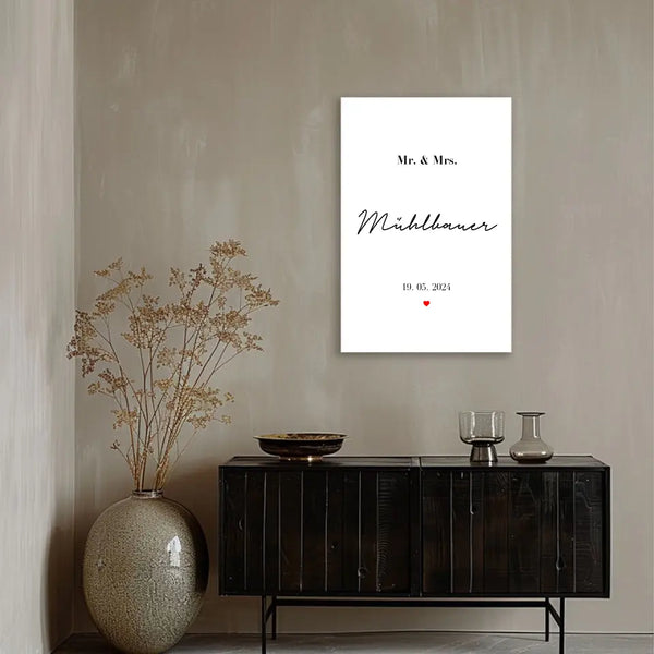 Cuadro personalizado - Sr. y Sra.