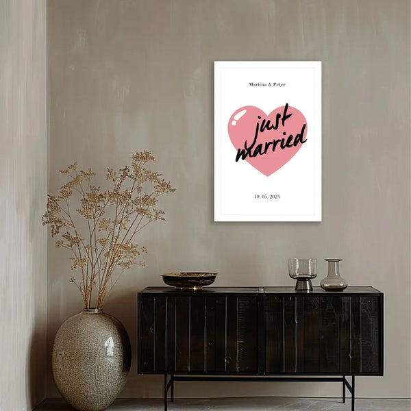 Cuadro personalizado - Recién Casados