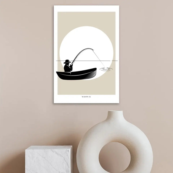 Imagen personalizada pesca - silueta