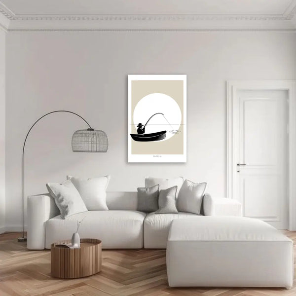 Imagen personalizada pesca - silueta