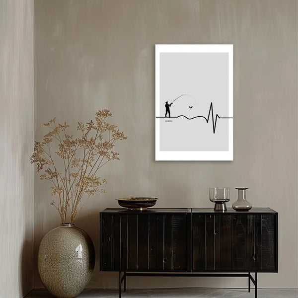 Pesca con imagen personalizada - latido del corazón