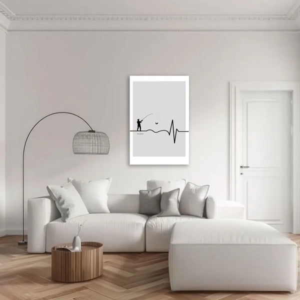 Pesca con imagen personalizada - latido del corazón