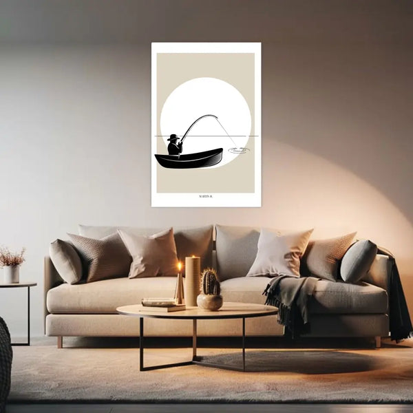 Imagen personalizada pesca - silueta