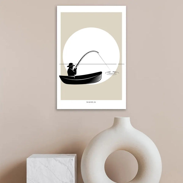 Imagen personalizada pesca - silueta