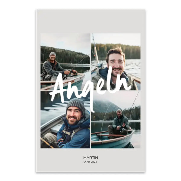 Imagen personalizada Pesca - Imagen de 4 fotos