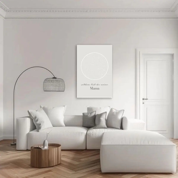 Cuadro personalizado Día de la Madre - mapa estelar