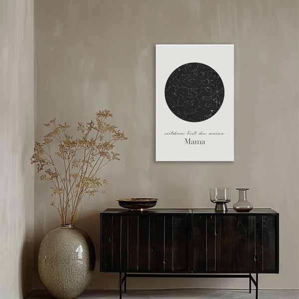 Cuadro personalizado Día de la Madre - mapa estelar