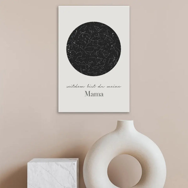 Cuadro personalizado Día de la Madre - mapa estelar
