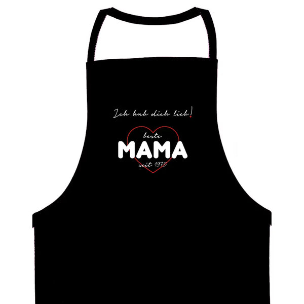 Delantal barbacoa personalizado Día de la Madre - Te quiero