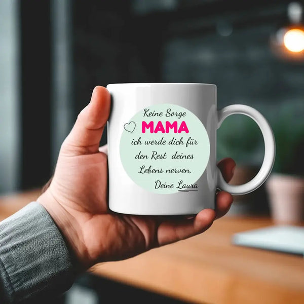 Taza personalizada del Día de la Madre - No te preocupes